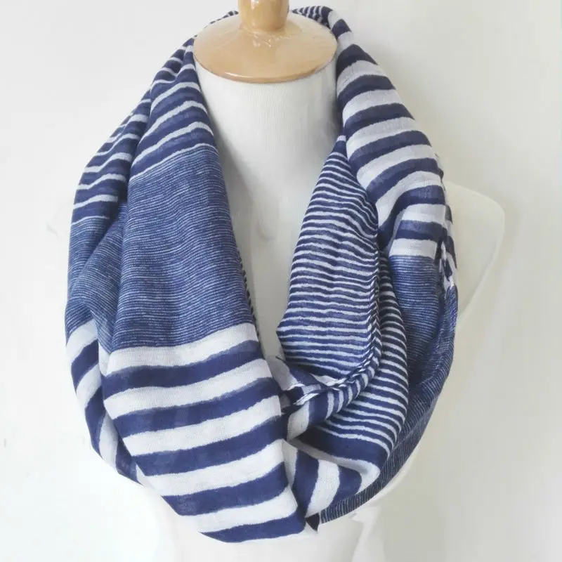 Зима не сужающийся книзу массивный шарф для мужчин с полосами морского флота