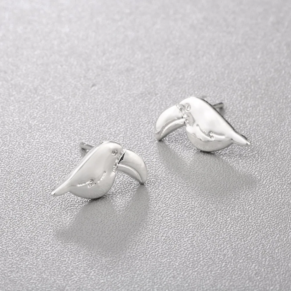 Cxwind Новые Модные Симпатичные серьги гвоздики с птичьими ушками животным