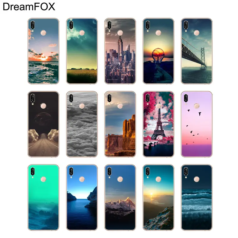 DREAMFOX M432 крутой пейзаж Мягкий ТПУ силиконовый чехол для Huawei Honor 6a 6C 7X9 10 P20 P30 Lite Pro P