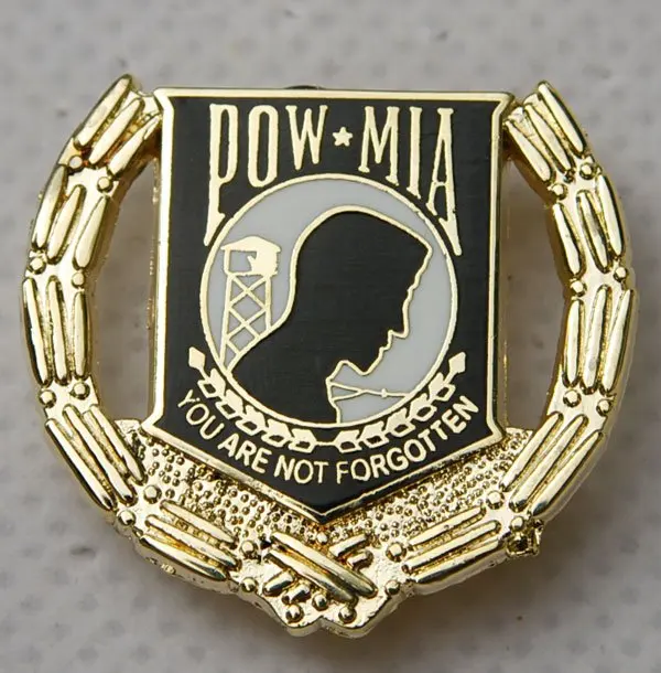 

US USA ARMY POW MIA PRISONER OF WAR MILITARY HAT LAPEL PIN -32205
