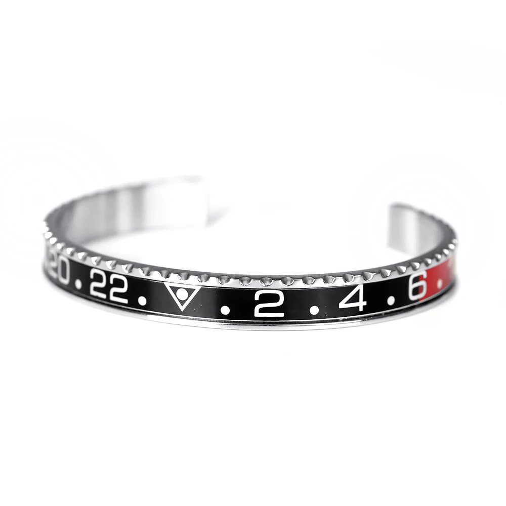silver black red Часы мужские Спидометр официальный браслет из нержавеющей стали модный браслет розовый золотистый браслет - Окраска металла: silver black red