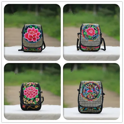 Модная женская маленькая сумка с вышивкой! Милый Повседневный клатч ручной