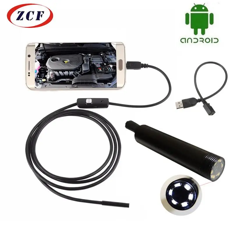 Эндоскоп с кабелем 1/2 м объектив 7 мм 720P Micro USB|Бороскопы| |