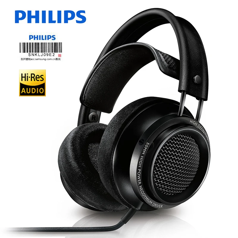 Philips-auriculares profesionales Fidelio X2HR, audífonos negros con premios dorados 2015, premios a la innovación CES 2015, ganador de Best of CES ASIA 2016