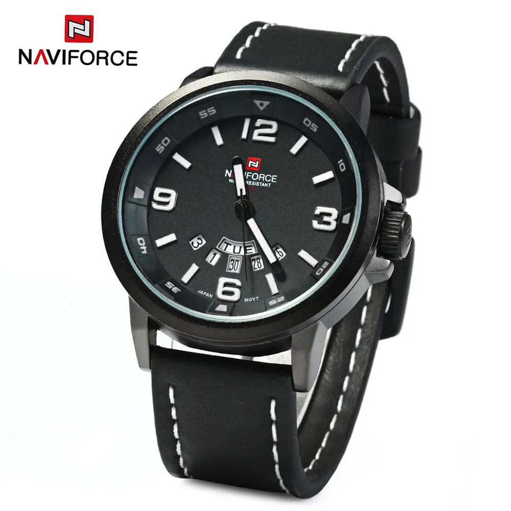 Naviforce модные Для мужчин Спортивные часы Мужчин Кварцевые час Дата человек