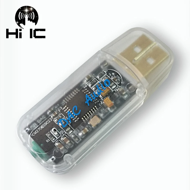 Портативный ЦАП PCM2706 + ES9023 USB Hi Fi декодер внешней аудиокарты для усилителя
