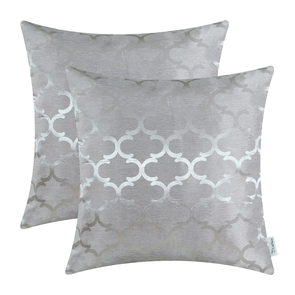 2 шт. Чехлы для подушек CaliTime наволочки Quatrefoil Accent геометрический 18 &quotX 18&quot (45 см X 45