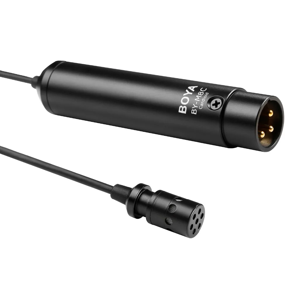 BOYA кардиоидный XLR выход конденсаторный микрофон BY-M8C для Canon Sony Panasonic видеокамеры