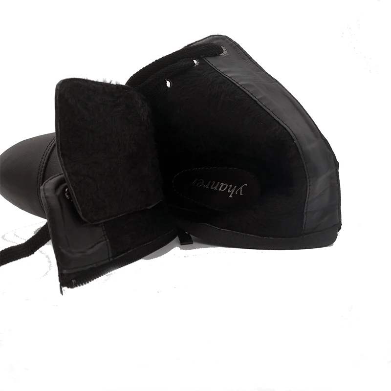 2017 г. Новые однотонные Ботинки Martin на высоком каблуке с заклепками