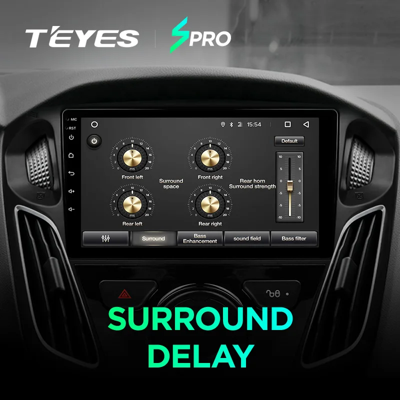 TEYES SPRO Штатная магнитола для Форд Фокус 3 Ford Focus 3 Mk 3 2010 2012 Android 8.1, до 8-ЯДЕР, до 4+ 64ГБ 32EQ+ DSP 2DIN автомагнитола 2 DIN DVD GPS мультимедиа автомобиля головное устройство