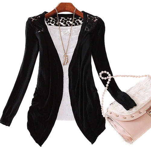 Bluelans Lady Korean Style Candy Color Crochet Knit Top Coat Sweater Cardigan Summer Blouse |