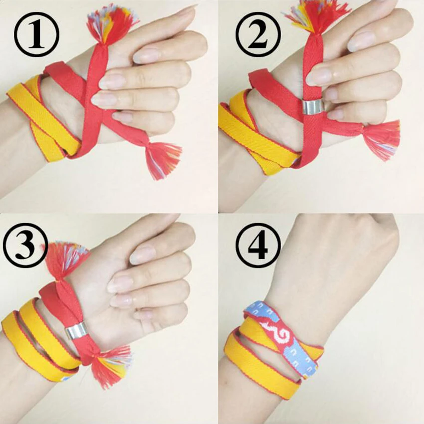 Meetcute 10pcs Your Name Bracelet Anime Movie Bracelets &amp Bangles For Women Men Lovers Knot Rope Handmad Hand Rope/Head | Украшения и