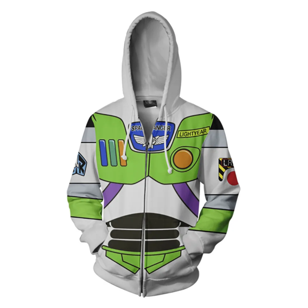 Мужские и женские 3D толстовки с объемным принтом Buzz Lightyear забавный дизайн для