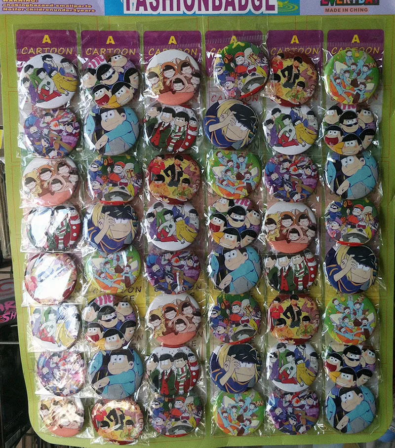 48 шт./лот аниме Osomatsu-san игрушки брошь значок набор Mr Matsuno Osomatsu Karamatsu Choromatsu Ichimatsu