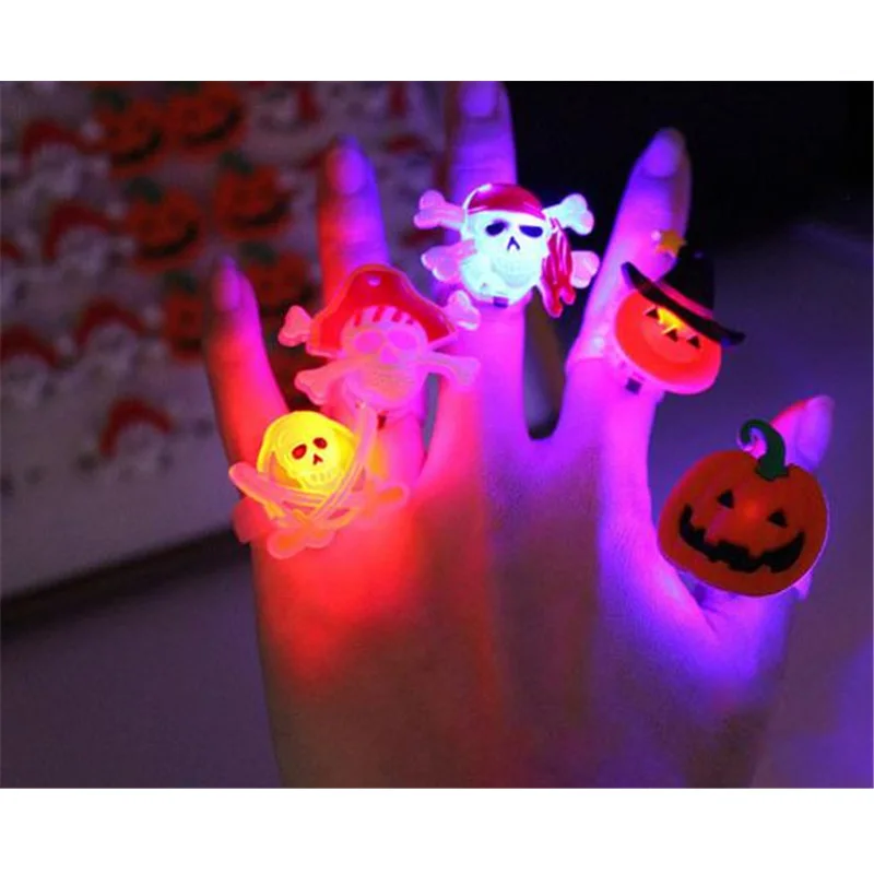 2018 Настоящее светодиодное танцевальное цветное светящееся кольцо для Хэллоуина