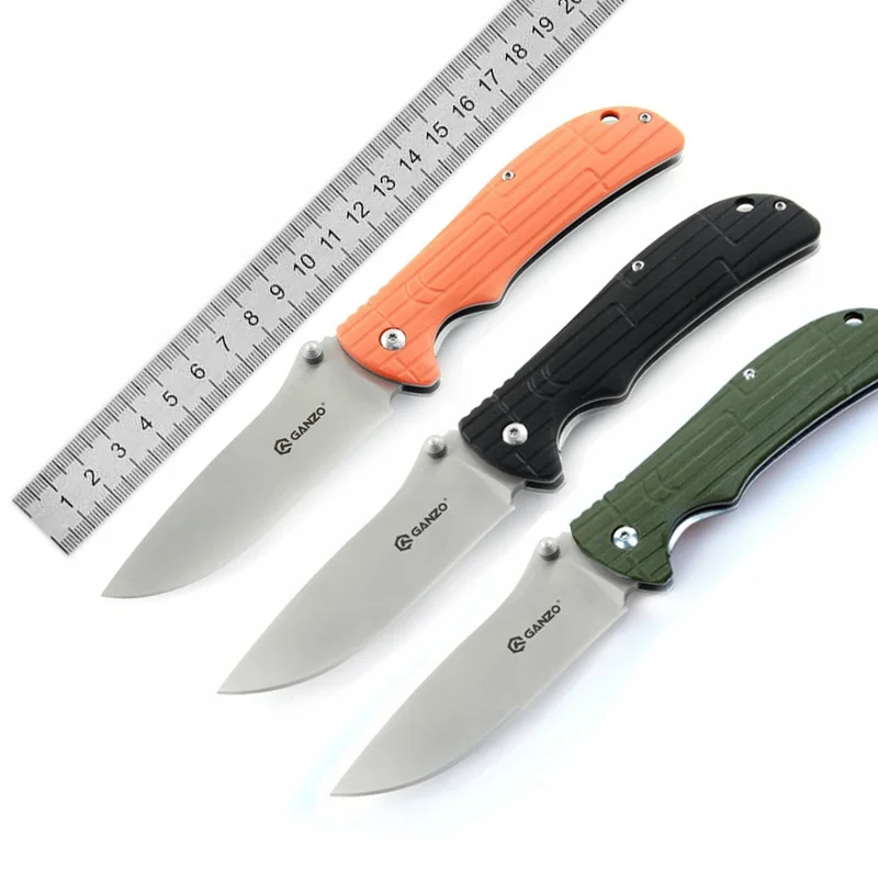 Ganzo G722 F722 G723 F723 Firebird 440C лезвие 58-60HRC G10 Ручка складной Ножи Открытый выживания Охота Кемпинг инструмент карман