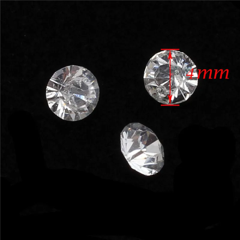 7200 шт./пакет 4 мм Посеребренная основа прозрачные стразы для рукоделия | Дом и сад