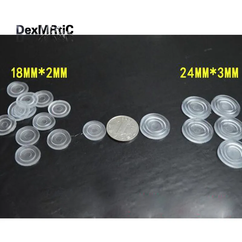 200 шт. резиновые прокладки нескользящий коврик для чайного столика стекла