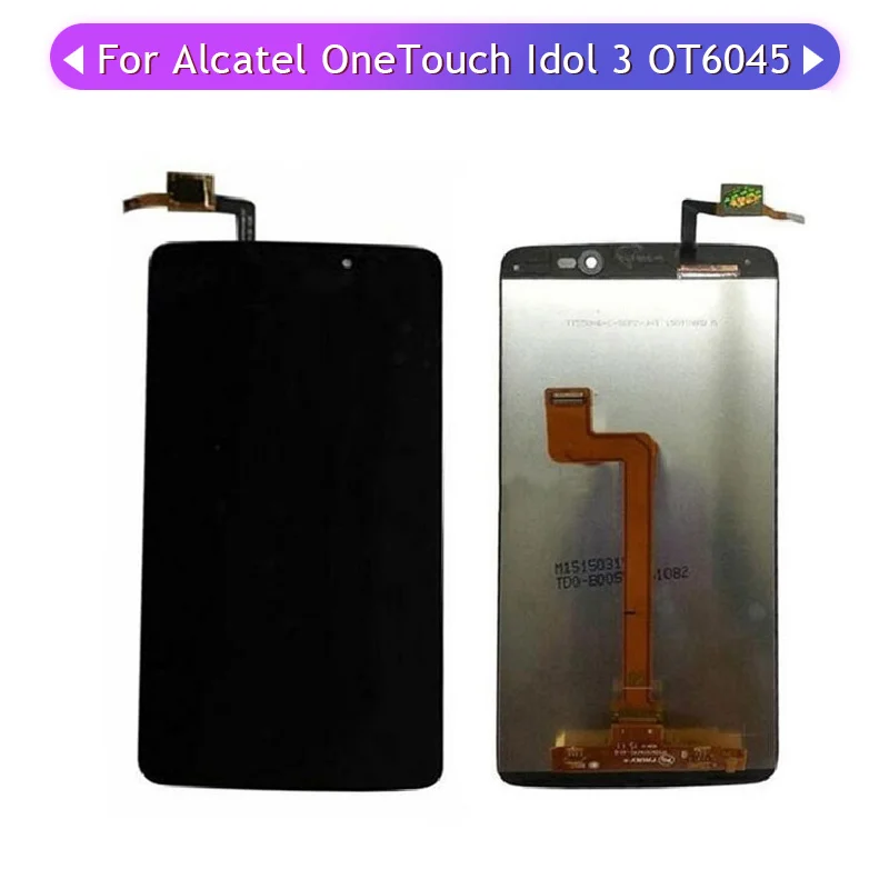 ЖК дисплей для Alcatel OneTouch Idol 3 6045 6045Y 6045K 6045I сенсорный экран в сборе стеклянная