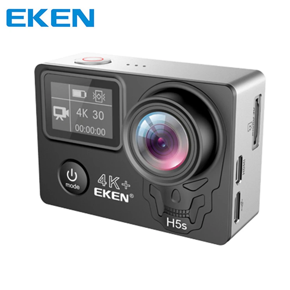 Экшн камера eken H5S Plus Full HD Ambarella A12 с чипом 4K 30FPS 30 m водонепроницаемая 2 0 сенсорный