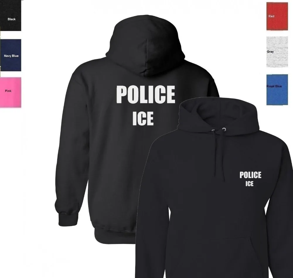 2019 Модные мужские толстовки Полицейская толстовка с капюшоном свитшот