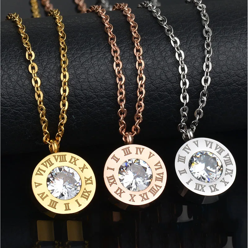 Цепочка из нержавеющей стали со сменными кристаллами 7 цветов|necklace stainless steel|chain