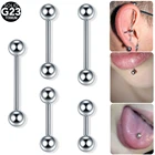 1 шт. титановые ниппели пирсинг язычок бар внутренняя нить пирсинг промышленный Пирсинг Штанга серьги-спирали пирсинг траг