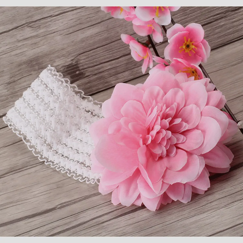 New Lovely Headband Girls Sunflower Lace Pink Kids Headbands for Photography Boys Daily Hair Accessories | Детская одежда и обувь