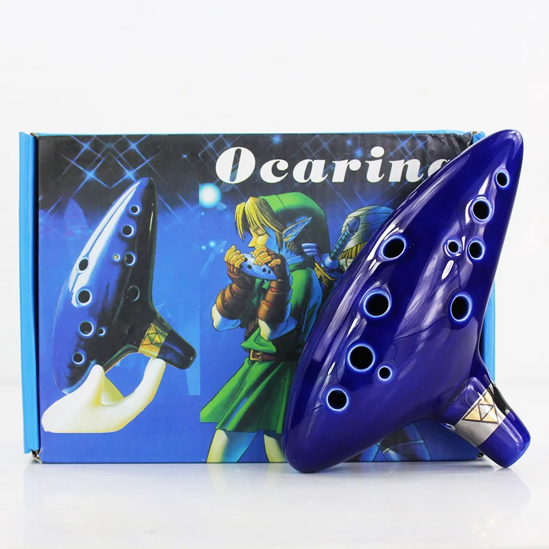 12 отверстий Ocarina печь керамический альт C Link Boy канавка времени музыкальный