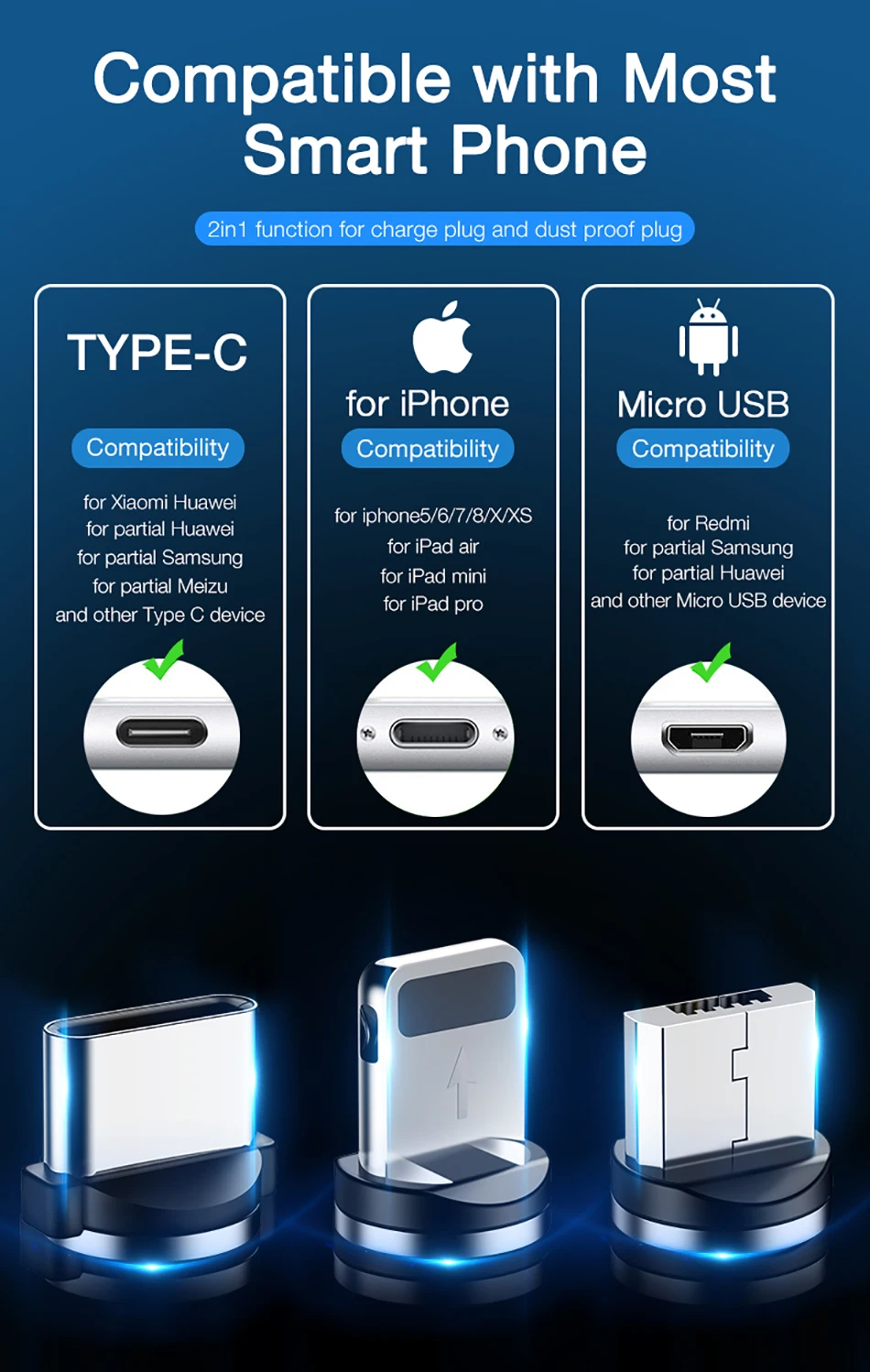 Магнитный кабель Micro usb type-C для iPhone X Xs Max samsung S9 S8 для Xiaomi зарядный нейлоновый Плетеный Магнитный зарядный кабель Cabos