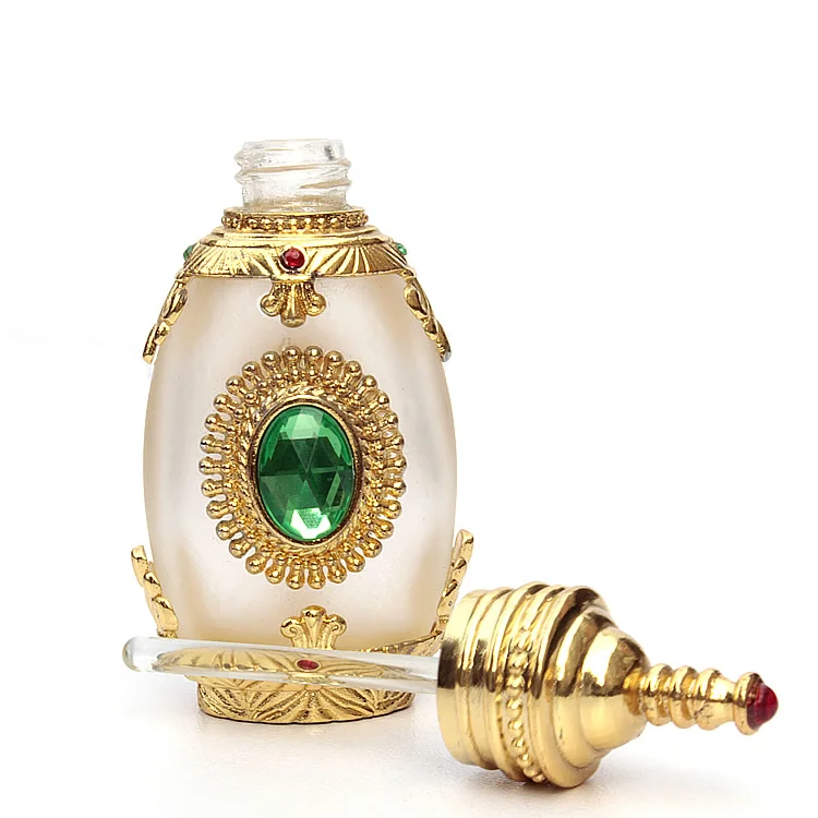 2pcslot High Quality Gold Middle East Essential Bottle For Oils Perfume Empty Glass Wedding Decor | Красота и здоровье