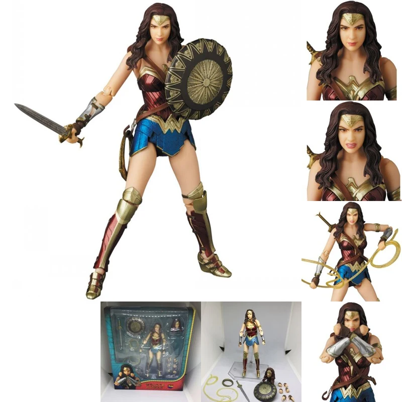 Аниме DC Лига Справедливости Супер герой MAFEX ПВХ фигурка MAF флэш Бэтмен чудо