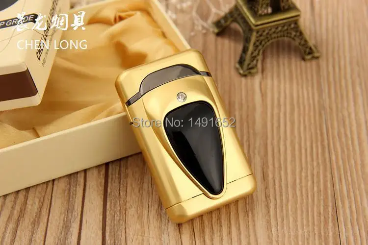 Новинка газовая Электронная зажигалка металлическая с забавными бриллиантами