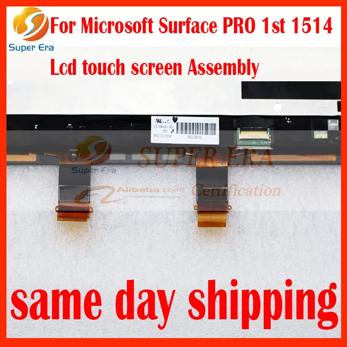 LED LVDS ЖК дисплей Экран сборки для Microsoft Surface Pro 1 Дисплей Сенсорный экран планшета