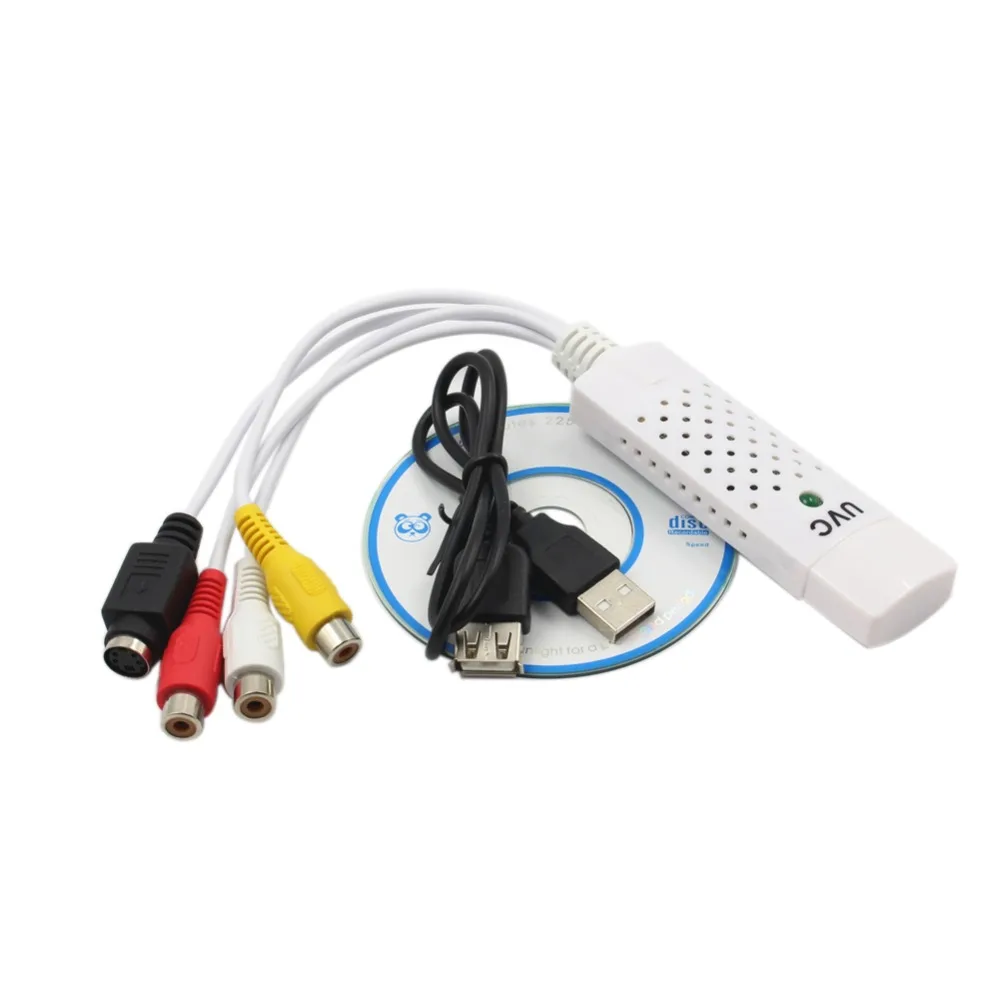 Портативный USB 2 0 адаптер для видеозахвата конвертер Easycap Аудио захвата карты VHS