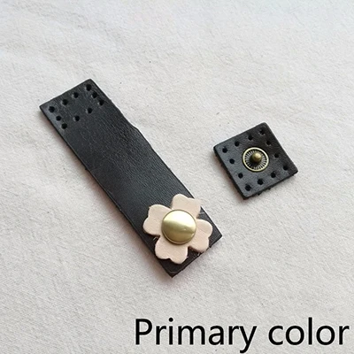 Primary color Meetee 5/10 шт. 2*7 см во-первых Слои кожа пряжки ювелирные изделия DIY, из кусков, мужской бумажник Тетрадь застежки кнопки швейные Крепежные изделия Аксессуары - Цвет: Primary color