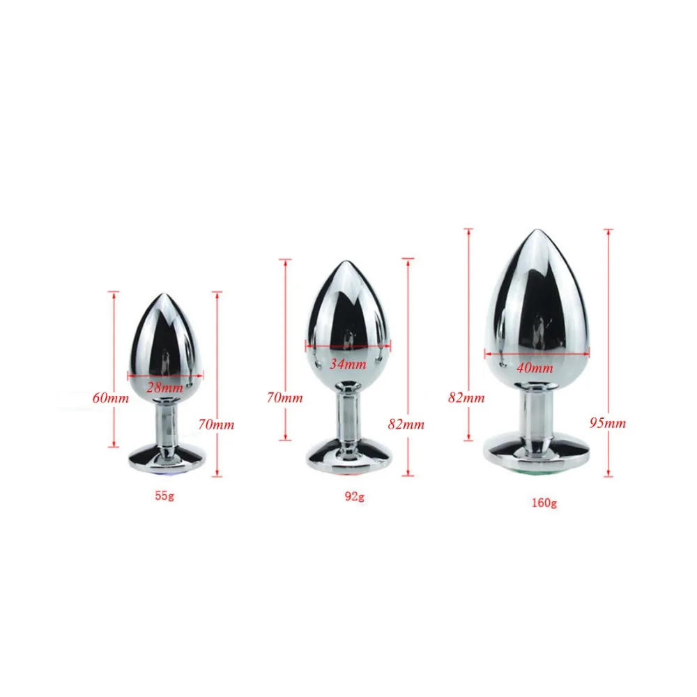 3pcs/Set Small Medium Big Stainless Steel Metal Anal Plug Dildo Sex Toys Products Butt Gay Beads MQFORU Adult Use | Красота и