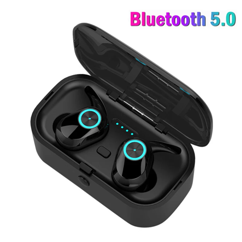TWS беспроводные наушники bluetooth 5 0 сенсорный наушник HD стерео бас громкой связи