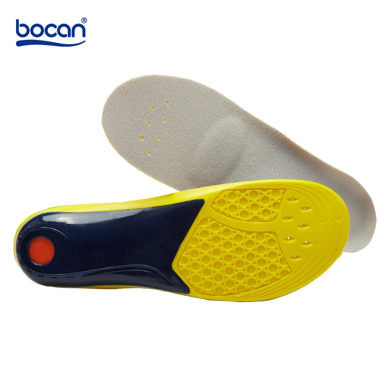 BOCAN Orthopedic insoles for shoes man and women flat foot insoles arch support shock absorption 7741