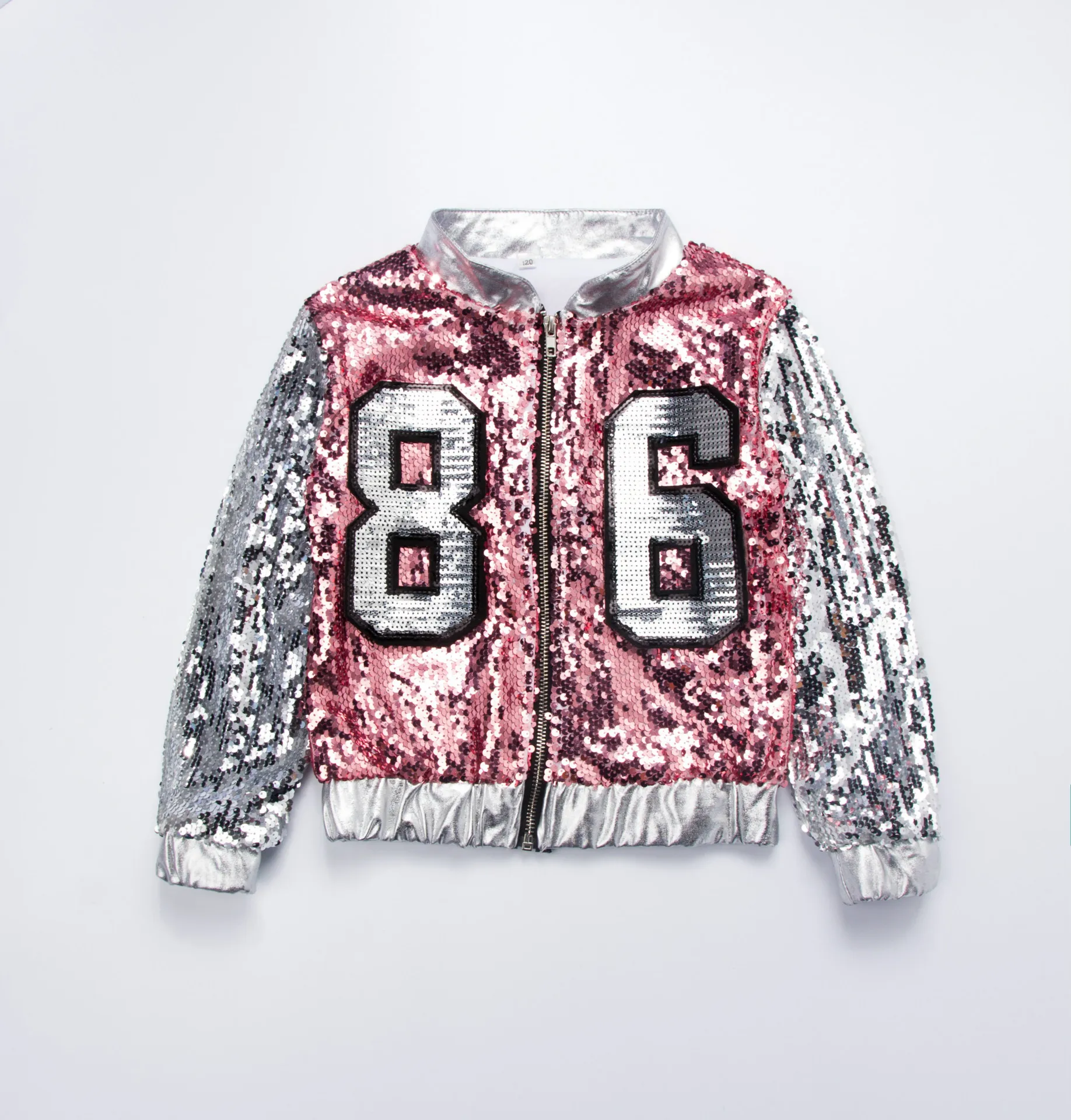 

New Children's Performance Costume Girls Jazz Dance Street Dance Clothes Fashion Kids Girl Hip-Hop Sequined Clothing Set Outfits