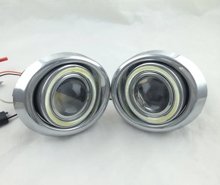 

eOsuns Innovative COB angel eye led daytime running light DRL + Fog Lamp + Projector Lens for LUXGEN U6