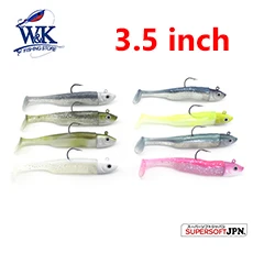 W&K Brand Soft Lure 9cm/22g Jig Head 3/0 22g Ultimate Inshore Soft Bait And Boat Fishing Lure For Code Seabass Bait J1701