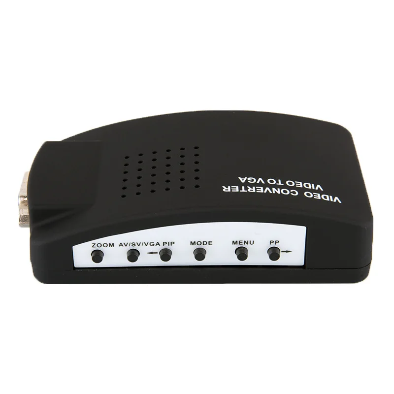 Baolyda AV к VGA преобразователь RCA композитный S-Video Box CC tv DVR ПК ноутбук ТВ проектор вход