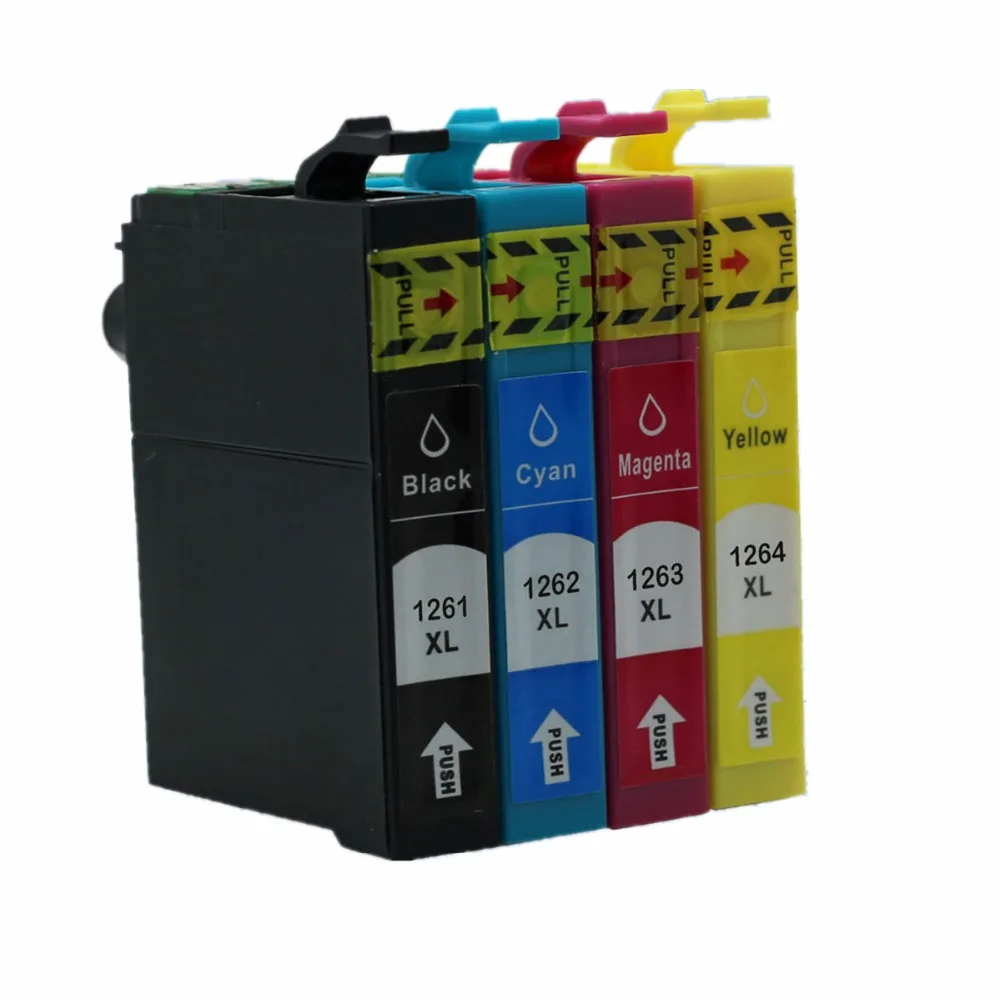 

Replacement T1261 E-1261 T1264 Ink Cartridges For Workforce 845 WF-3520 WF-3530 WF-3540 WF-7010 WF-7510 WF-7520