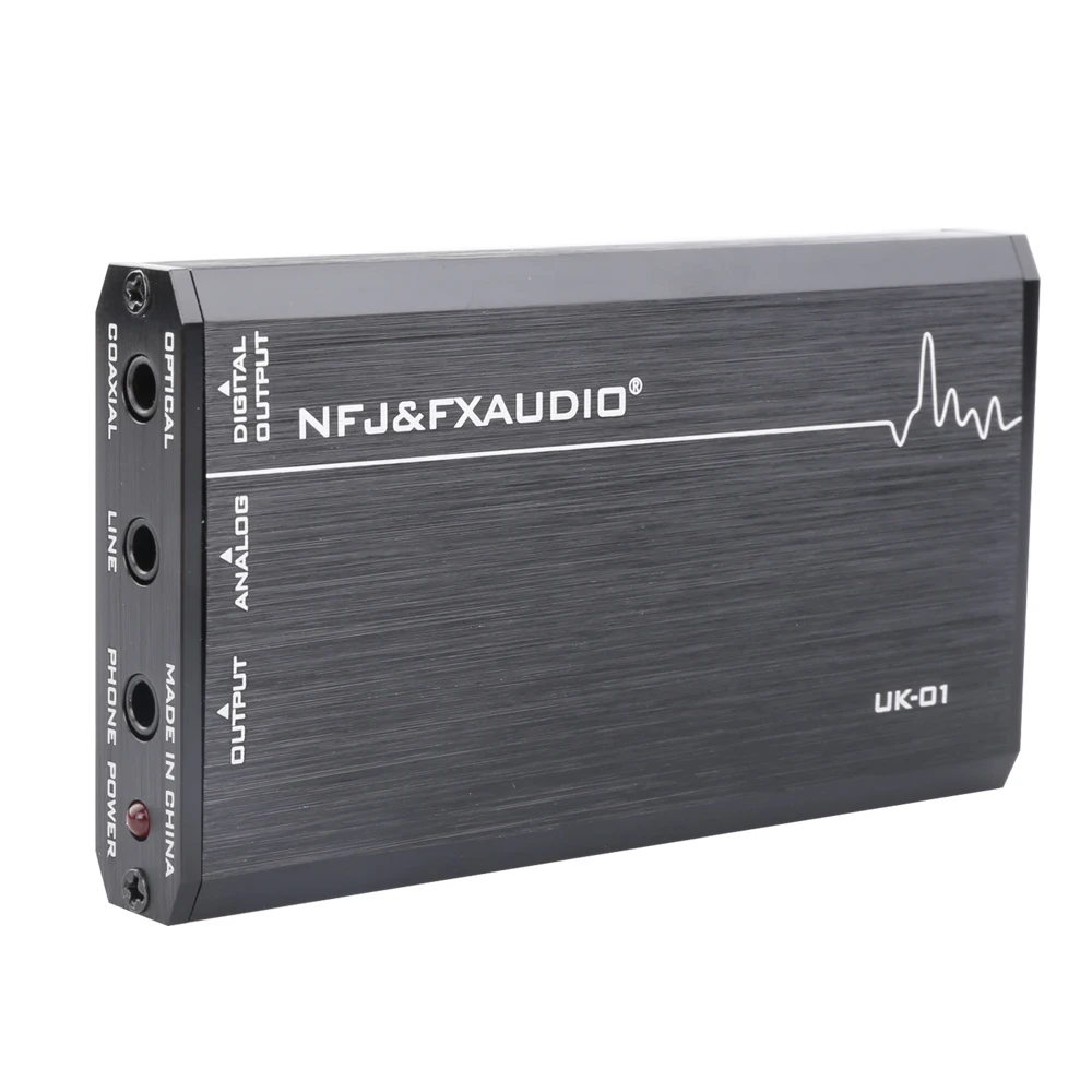 

NFJ & FXAUDIO UK-01 мини аудио Внешняя USB звуковая карта без капель портативный усилитель для наушников выход CM6533 MAX9722