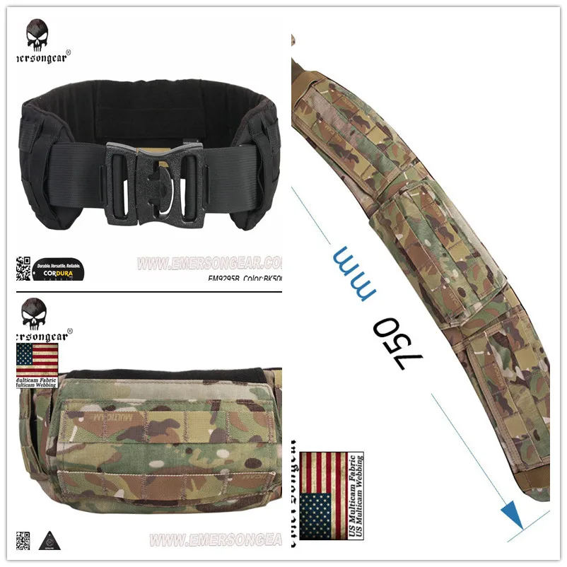 EmersonGear CP Style AVS низкопрофильный ремень 500D Охотничий Тактический пояс с поддержкой