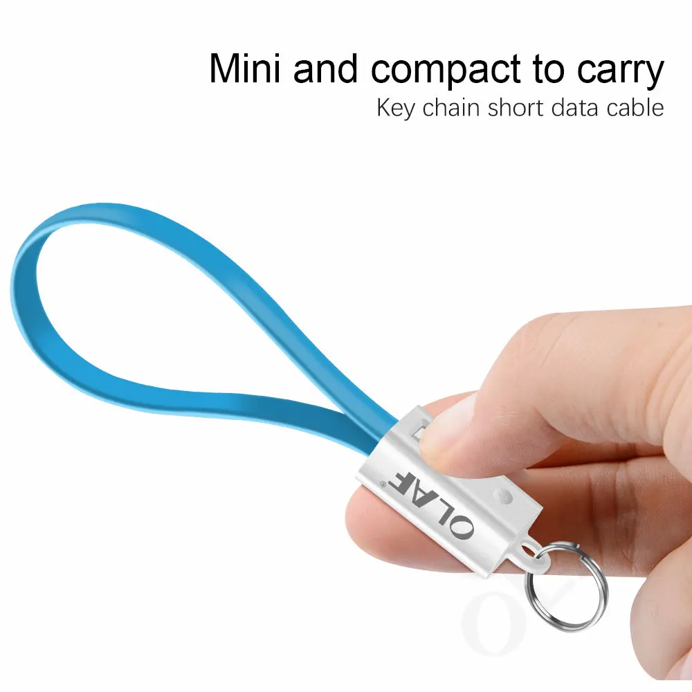 Олаф мини брелок Micro USB кабель для iPhone 8 7 для освещения USB кабель для зарядного устройства портативный зарядный кабель для синхронизации данных USB аксессуар