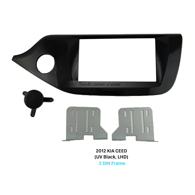 Seicane 2Din Автомобильная радиоустановка Fascia CD отделочная панель для 2012 KIA CEED UV Black LHD
