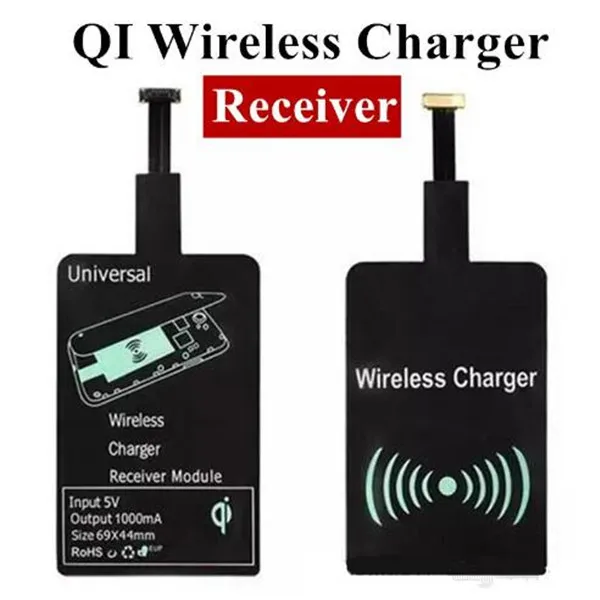 

200 шт. универсальное беспроводное зарядное устройство Qi, приемник-адаптер, приемник-колодка, катушка-приемник для iphone, Samsung, Micro USB, мобильный