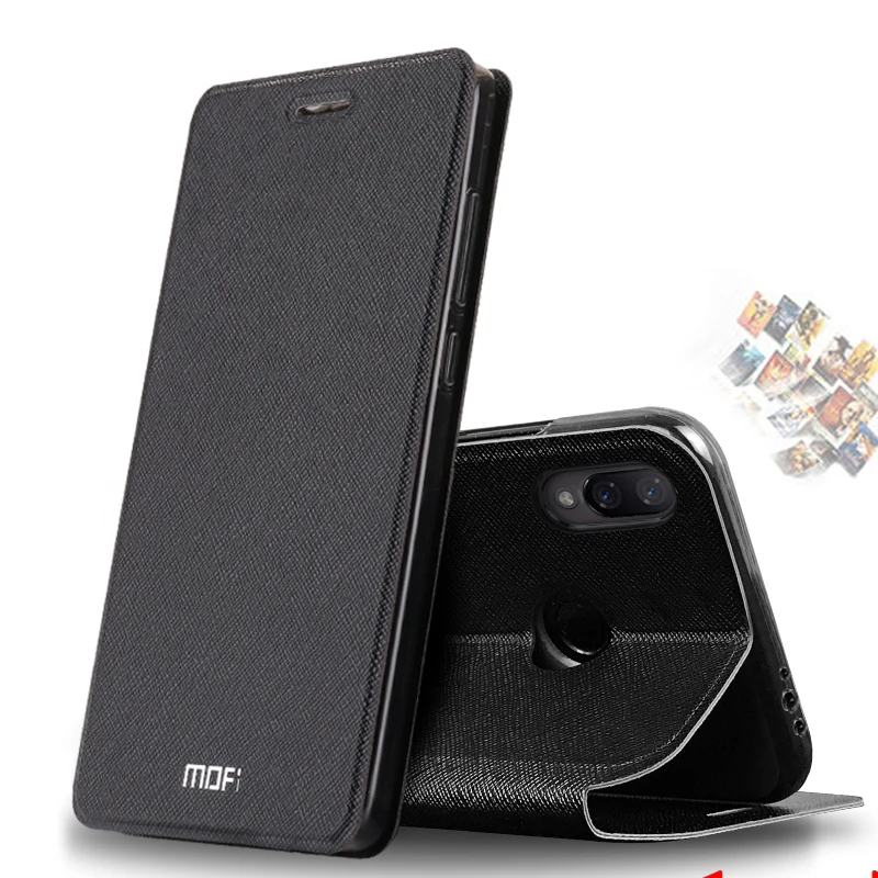 Чехол для Xiaomi Redmi Note 7 силиконовый чехол с откидной крышкой Оригинальный Mofi Xiomi Pro 32